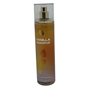 Bath & Body Works Vanilla Coconut Fragrance Body Mist Spray 8 FL Oz New
